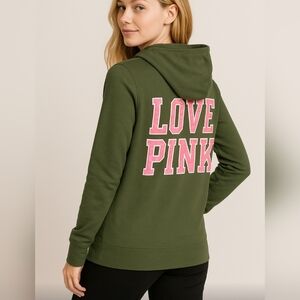 VICTORIAS SECRET PINK BOYFRIEND HOODIE SWEATSHIRT